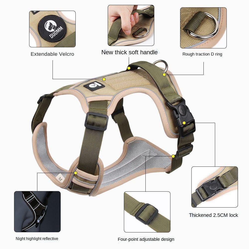 The Dogz Pawz Adjustable Harness with Handle