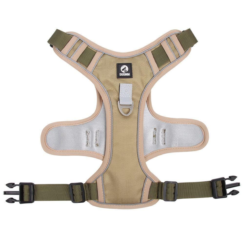 The Dogz Pawz Beige / S Adjustable Harness with Handle