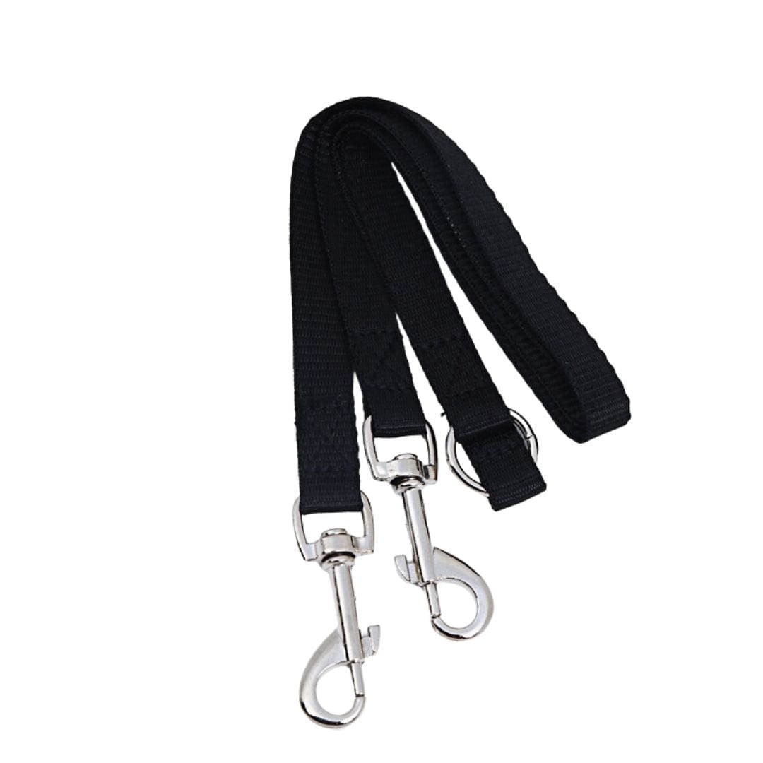 The Dogz Pawz Black Leash Coupler for 2 Dogs