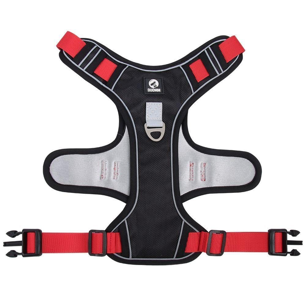 The Dogz Pawz Black / S Adjustable Harness with Handle