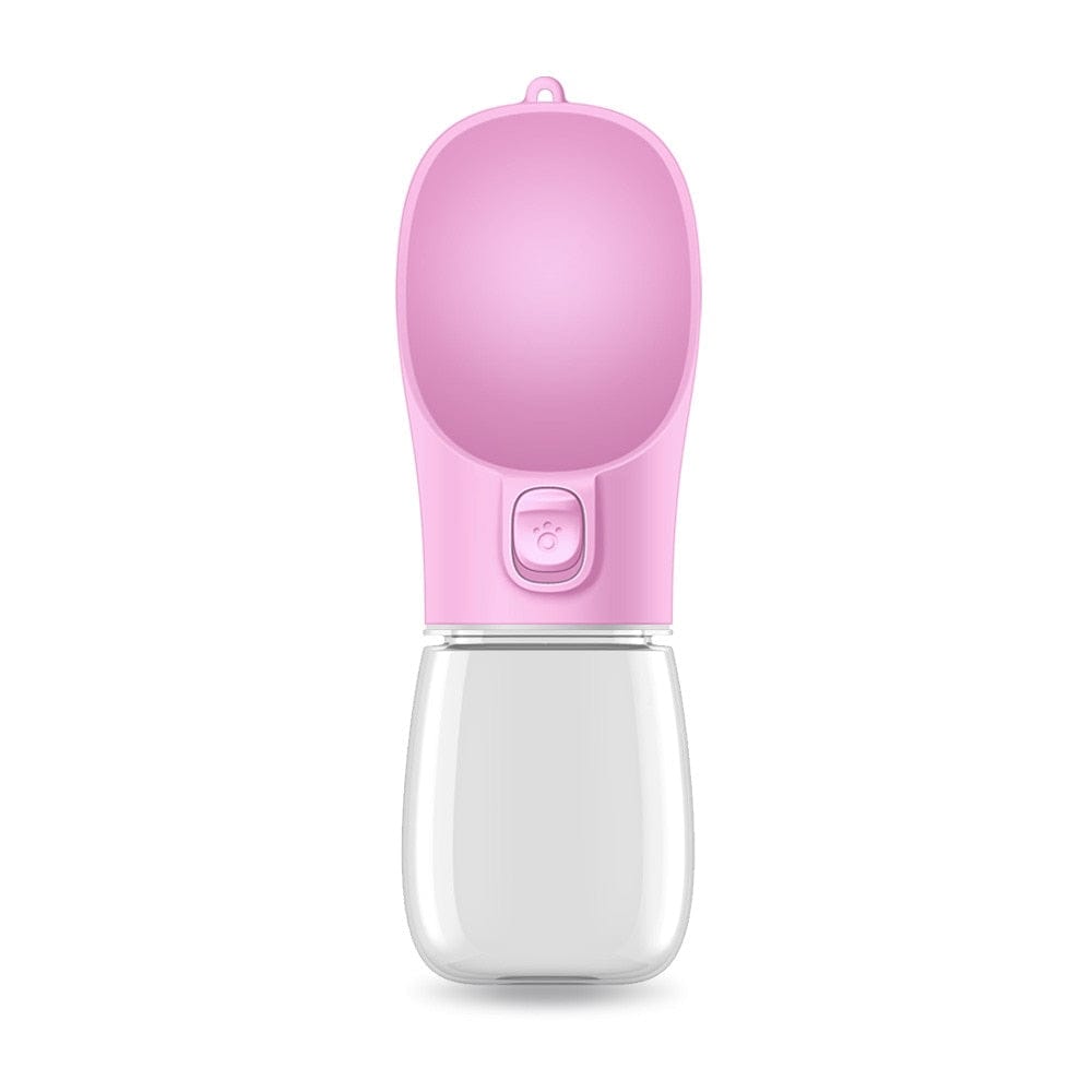 The Dogz Pawz Pink 350ml Portable Water Bottle / Bowl