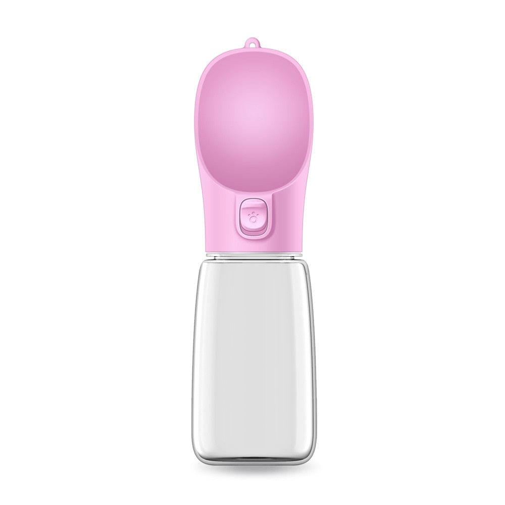 The Dogz Pawz Pink 550ml Portable Water Bottle / Bowl