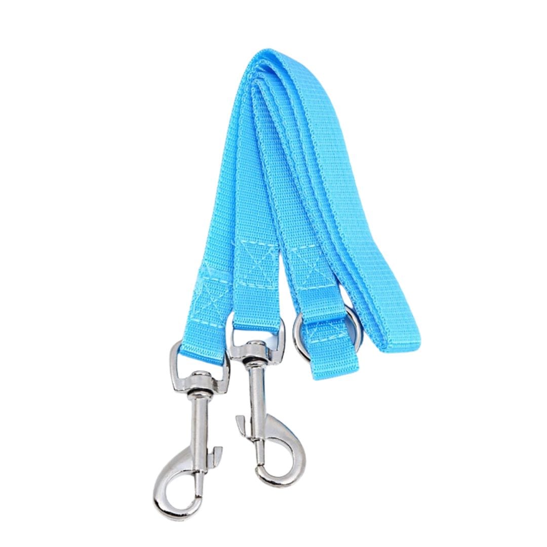 The Dogz Pawz Sky Blue Leash Coupler for 2 Dogs