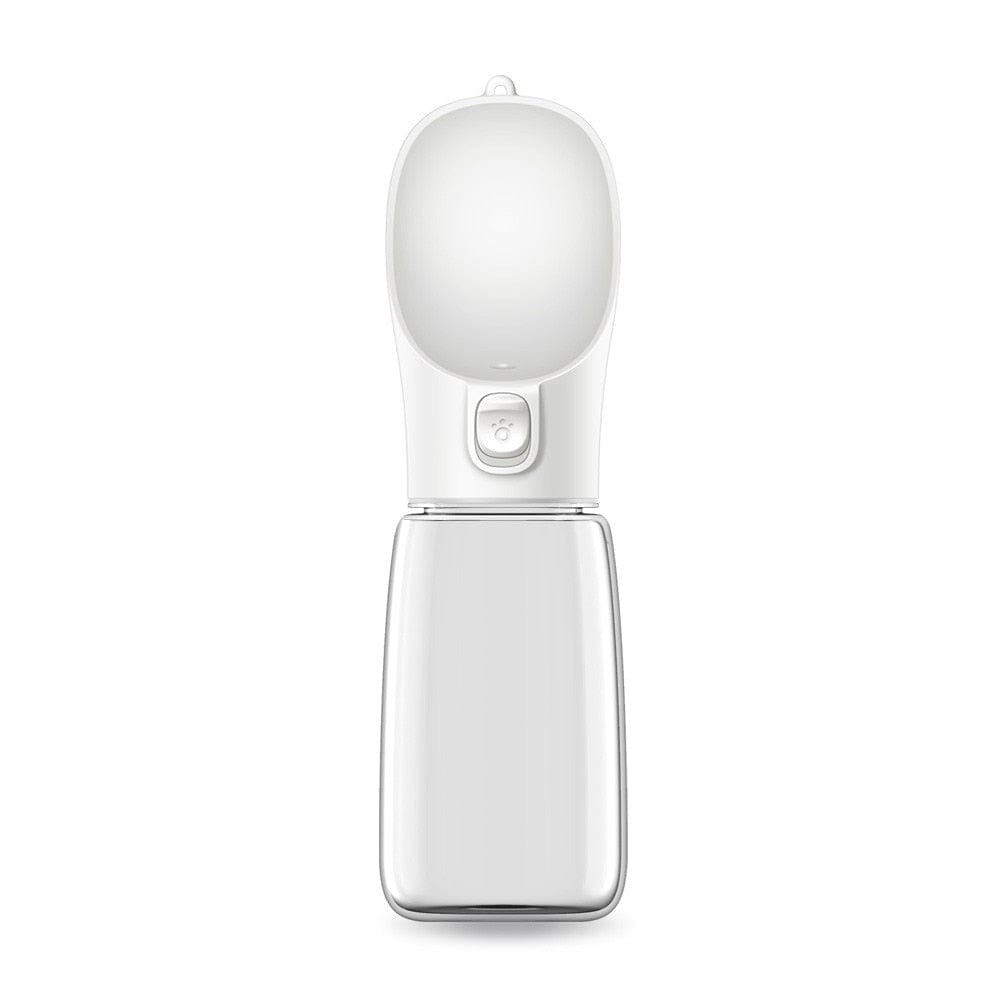 The Dogz Pawz White 550ml Portable Water Bottle / Bowl