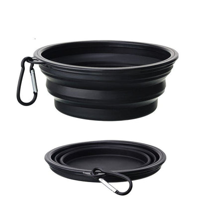 The Dogz Pawz Black / 350ml Collapsible Silicone Bowl