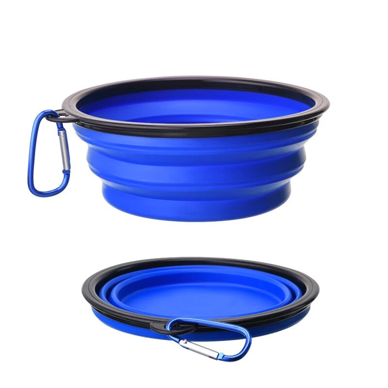 The Dogz Pawz Blue / 350ml Collapsible Silicone Bowl