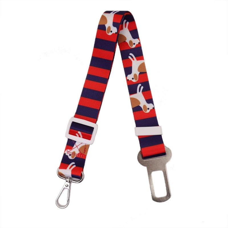 The Dogz Pawz Red Adjustable Dog Car Seat Belt