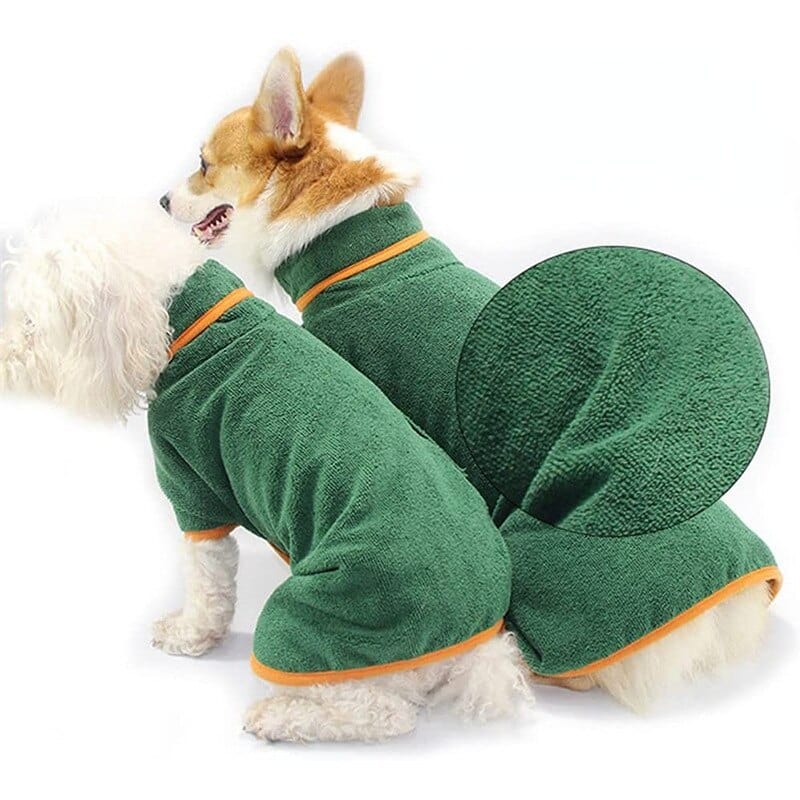 The Dogz Pawz Super Absorbent Dog Bath Robe